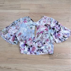 Willow & Clay Floral Cutout Top